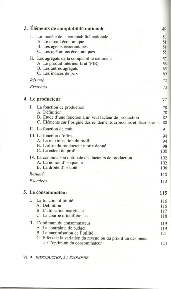 Introduction à l'économie - Sommaire page 2
