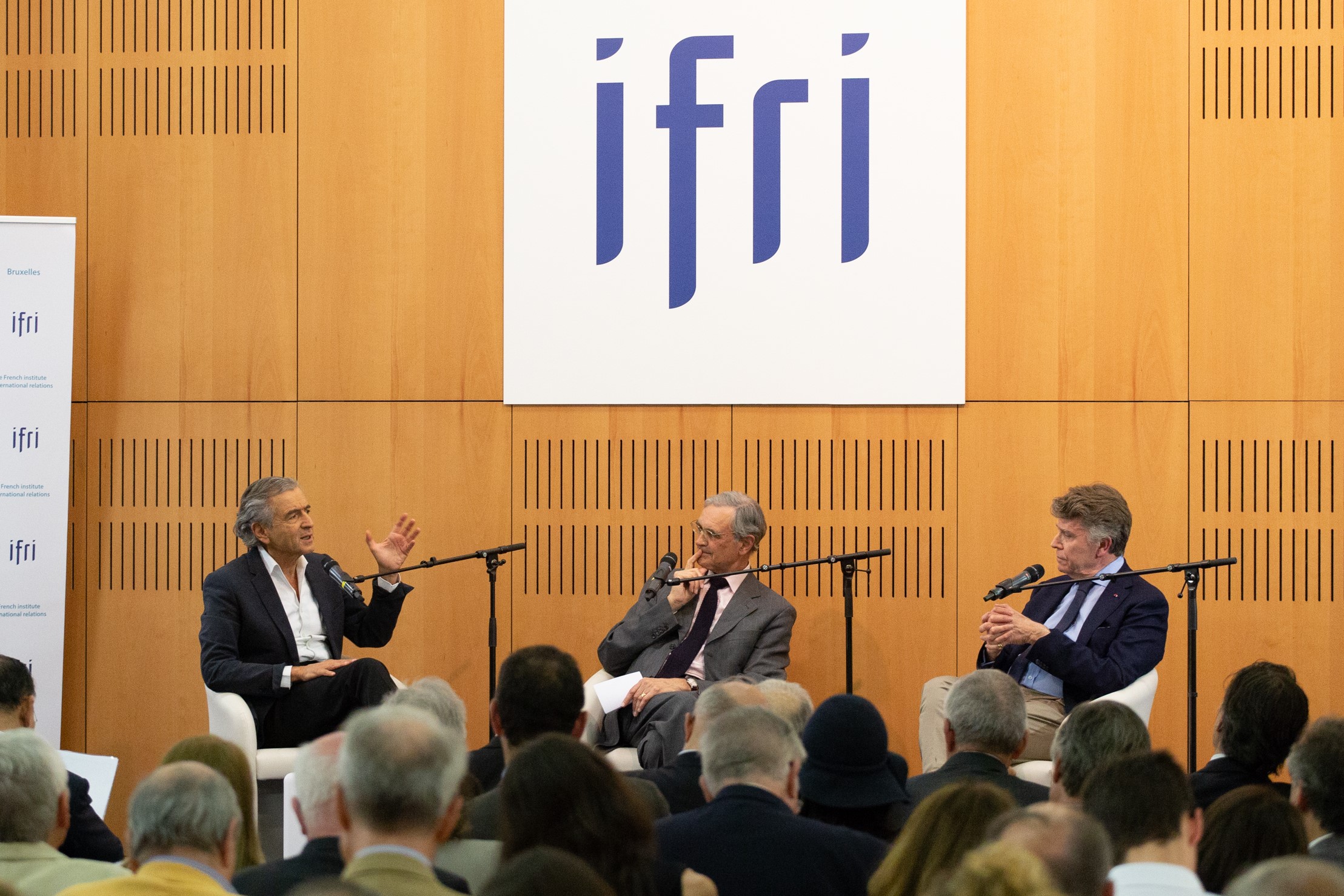 Conférence Débat entre Thierry de Montbrial et Bernard-Henry Lévy à l'Ifri le 29 mai 2018