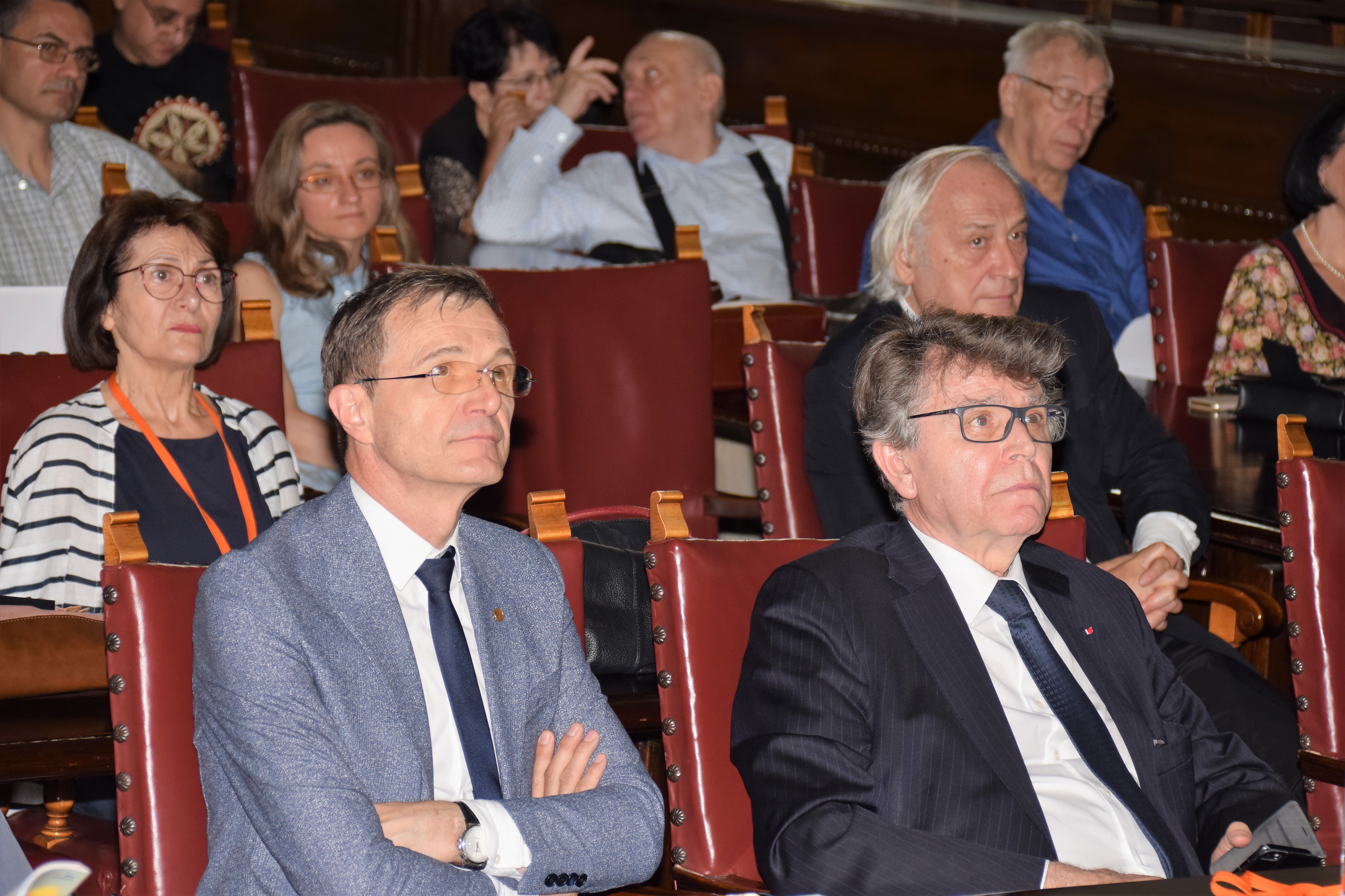 Colloque "les liaisons franco-roumaines" juin 2019 Ioan-Aurel Pop et Thierry de Montbrial