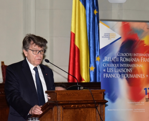 Thierry de Montbrial colloque "les liaisons franco-roumaines" juin 2019