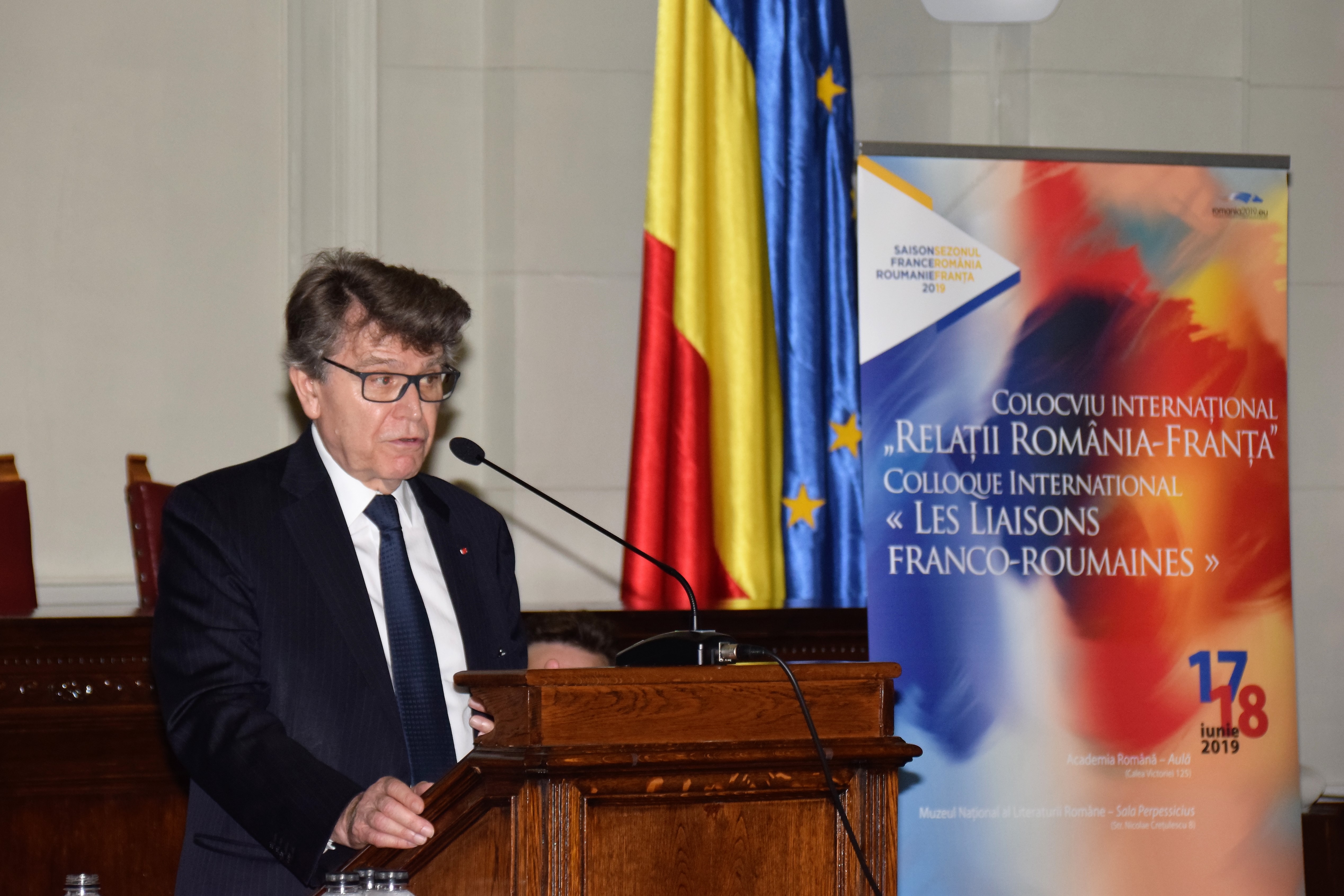 Thierry de Montbrial colloque "les liaisons franco-roumaines" juin 2019