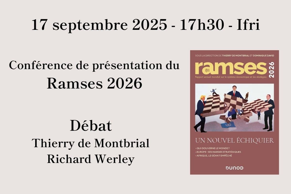 Conférence de présentation du Ramses 2026, Ifri 17 septembre 2025